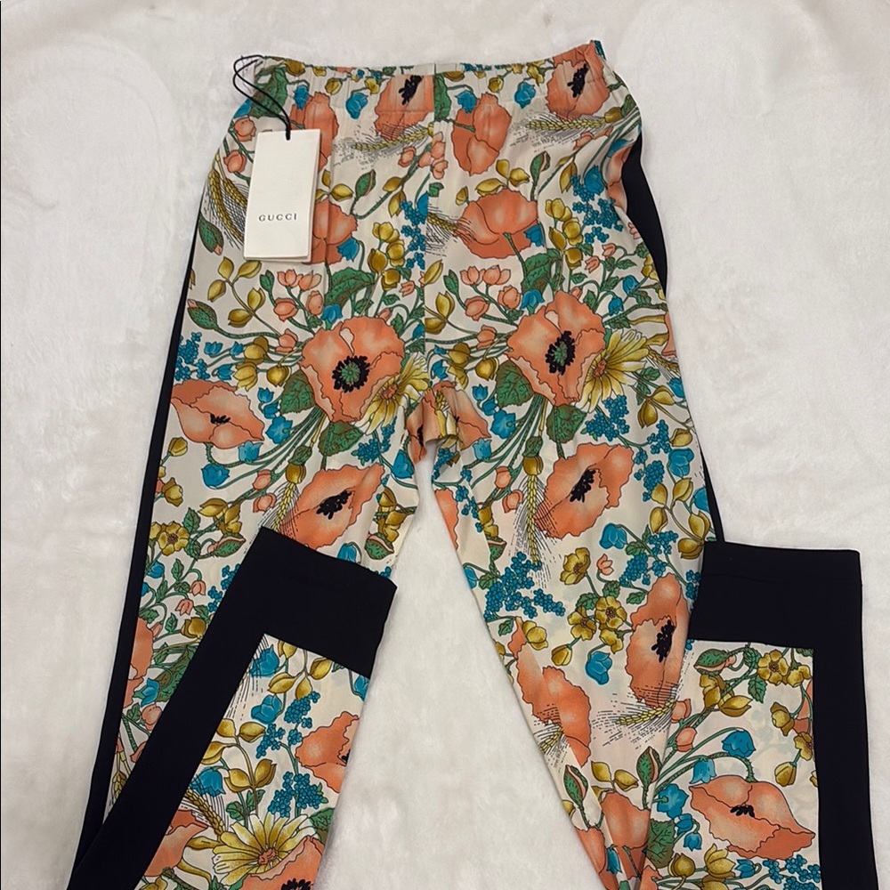 Gucci Floral Print Trousers - Multicolor